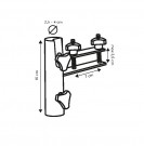 Parasollholder for Flatt Topprekkverk inntil 70mm thumbnail