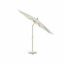 Parasoll Riva Rund Diameter Ø250cm Ecru - Stolpe Teak Look thumbnail