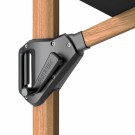 Parasoll Challenger T¹ Premium Rektangel B400xL300cm Faded Black - Stolpe Teak Look thumbnail