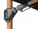 Parasoll Challenger T² Premium Firkantet 300x300cm Faded Black - Stolpe Teak Look thumbnail