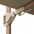 Parasoll Challenger T² Premium Rektangel B260xL350cm Champagne - Stolpe Teak Look thumbnail