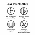 Solseil Skygge Trekant 4.0x4.0x5.7m Sand Coolfit thumbnail