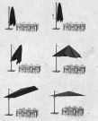 Parasoll Icon T¹ Premium Firkantet 350x350cm Havana thumbnail