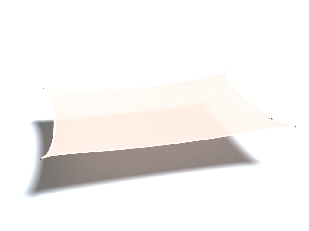 Solseil Skygge Rektangel 4x3m Offwhite Nesling Proff